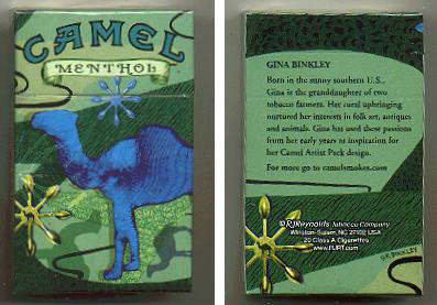 Camel Menthol Art Issue cigarettes hard box